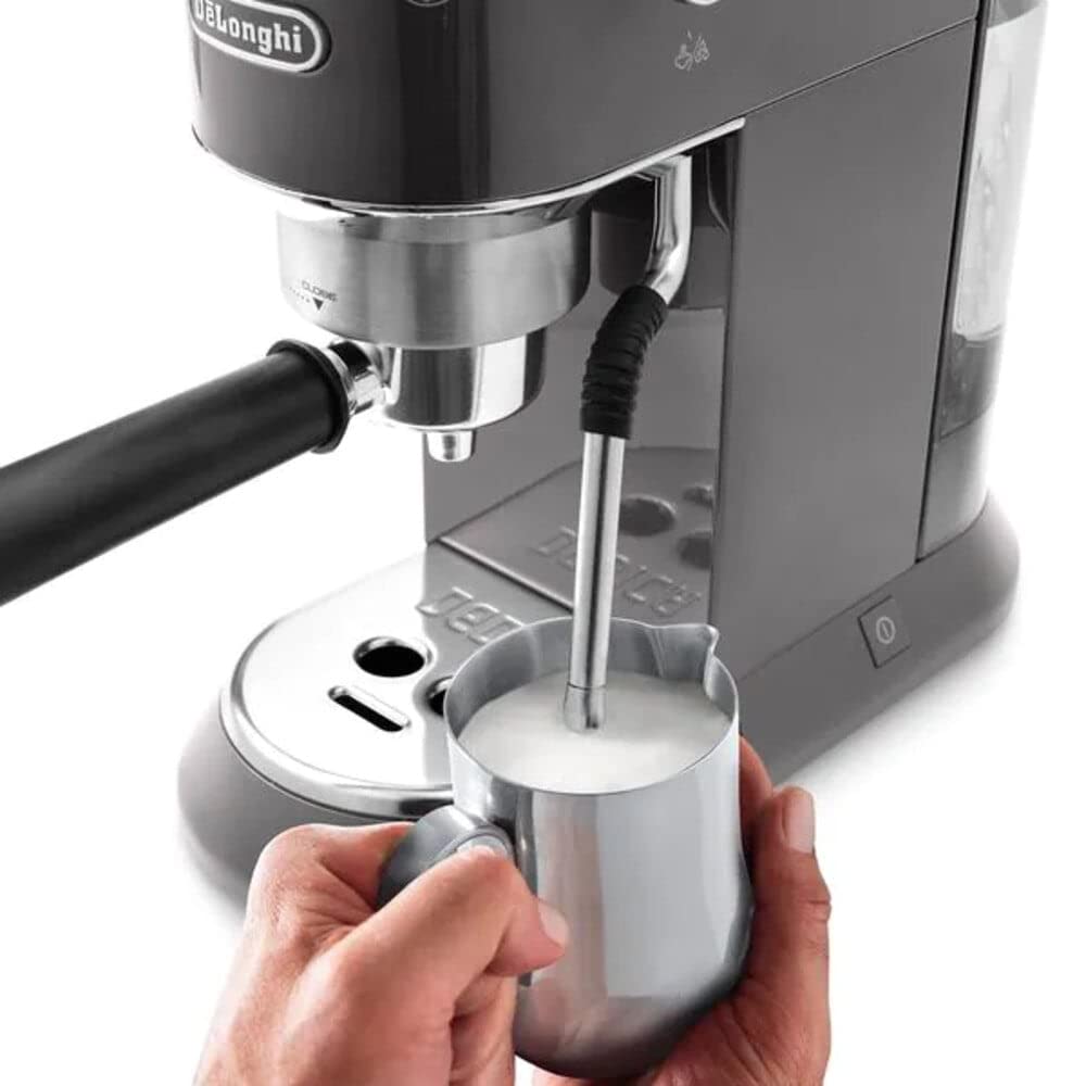 KaffiZone - Dedica Arte manuelli Kaffeemaschine, mit My LatteArt-Dampfdüse, perfekt für cremigi Cappuccinos - KaffiZone
