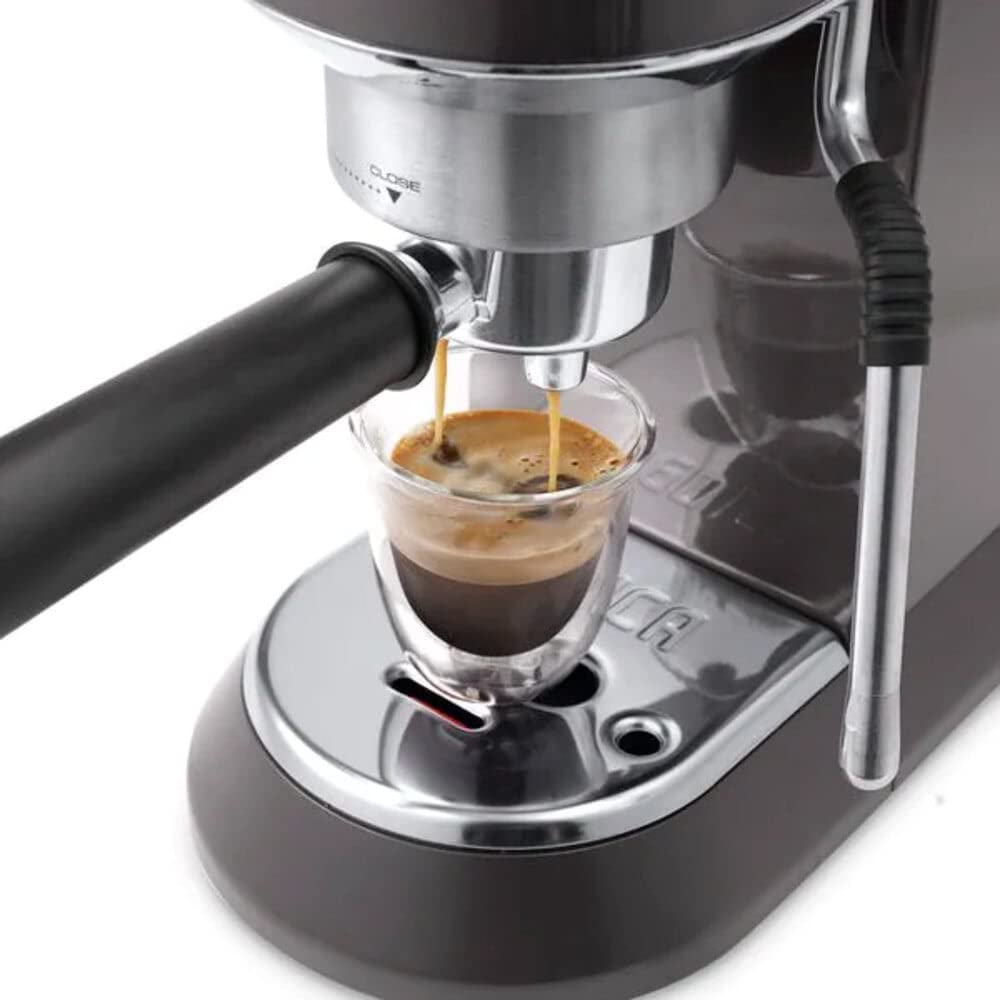 KaffiZone - Dedica Arte manuelli Kaffeemaschine, mit My LatteArt-Dampfdüse, perfekt für cremigi Cappuccinos - KaffiZone