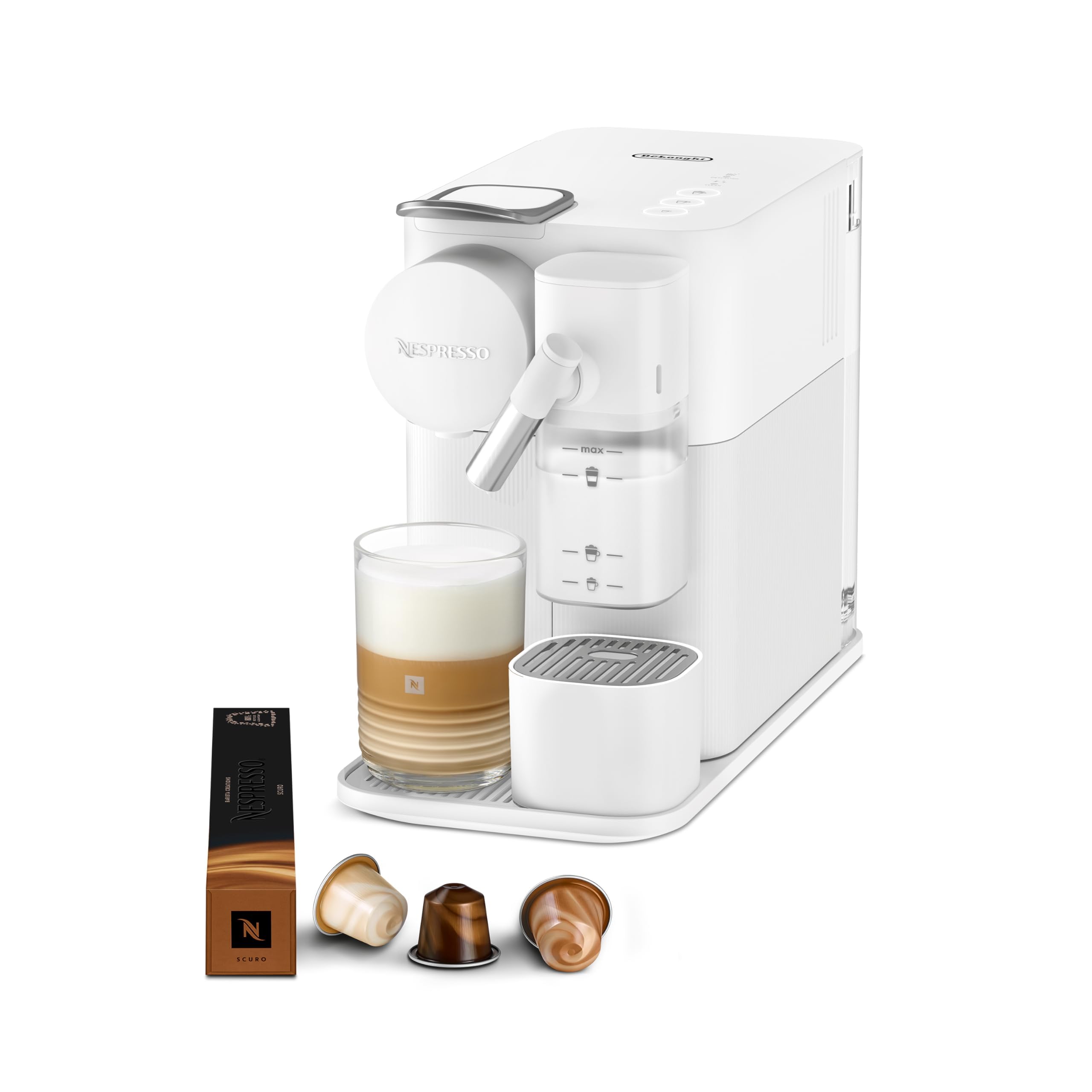 KaffiZone - Lattissima One Kaffeemaschine Wiiss, 19 Bar + Willkommenskit, Wiiss - KaffiZone