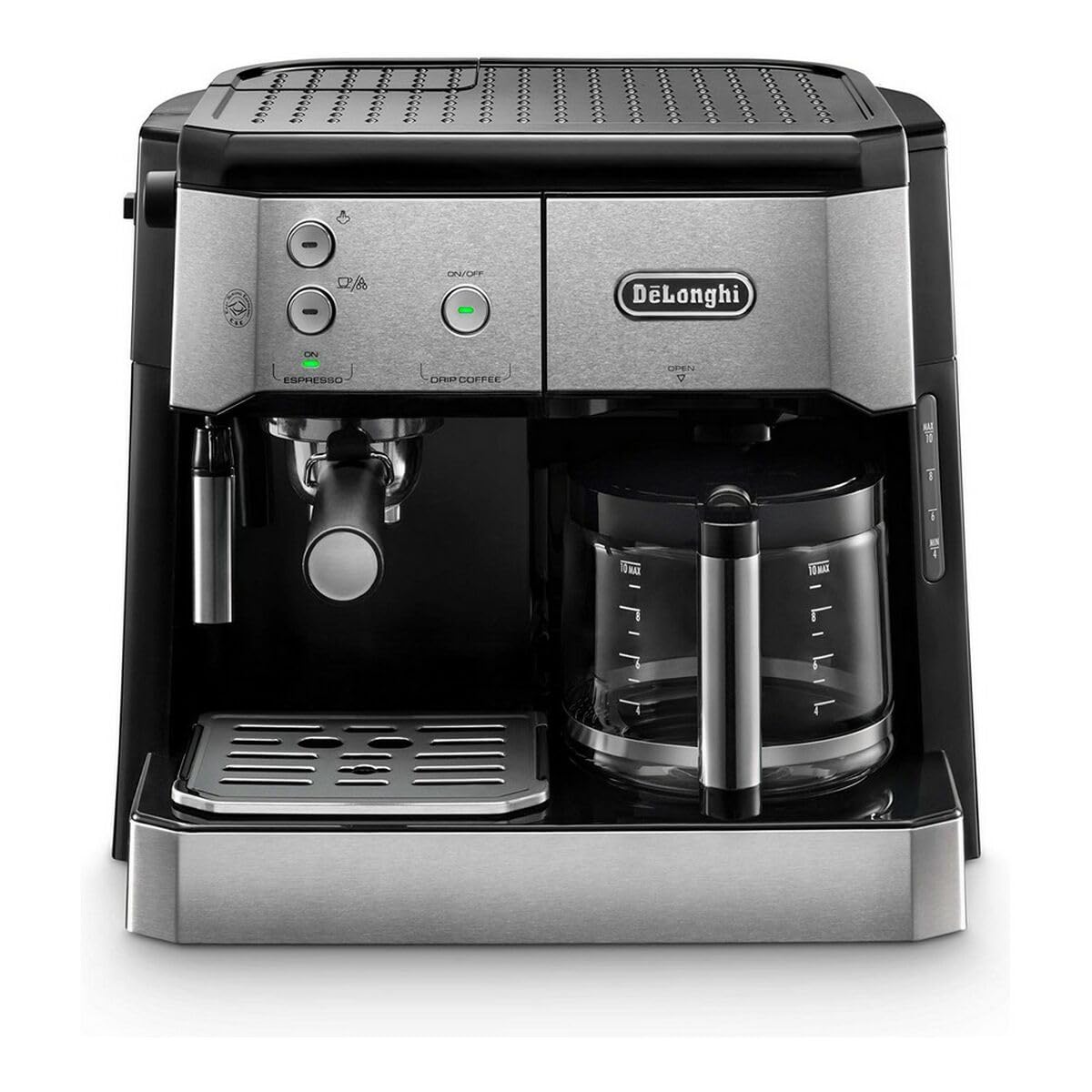 KaffiZone - 2-in-1 Kaffeemaschine, Schwarz, Metallig - KaffiZone