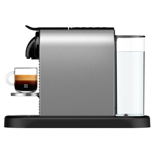 KaffiZone - Citiz Kaffeemaschine Silber, 19 Bar + Willkommenskit, moderns Design, Espresso, Lungo und Americano, automatischi Abschaltig - KaffiZone