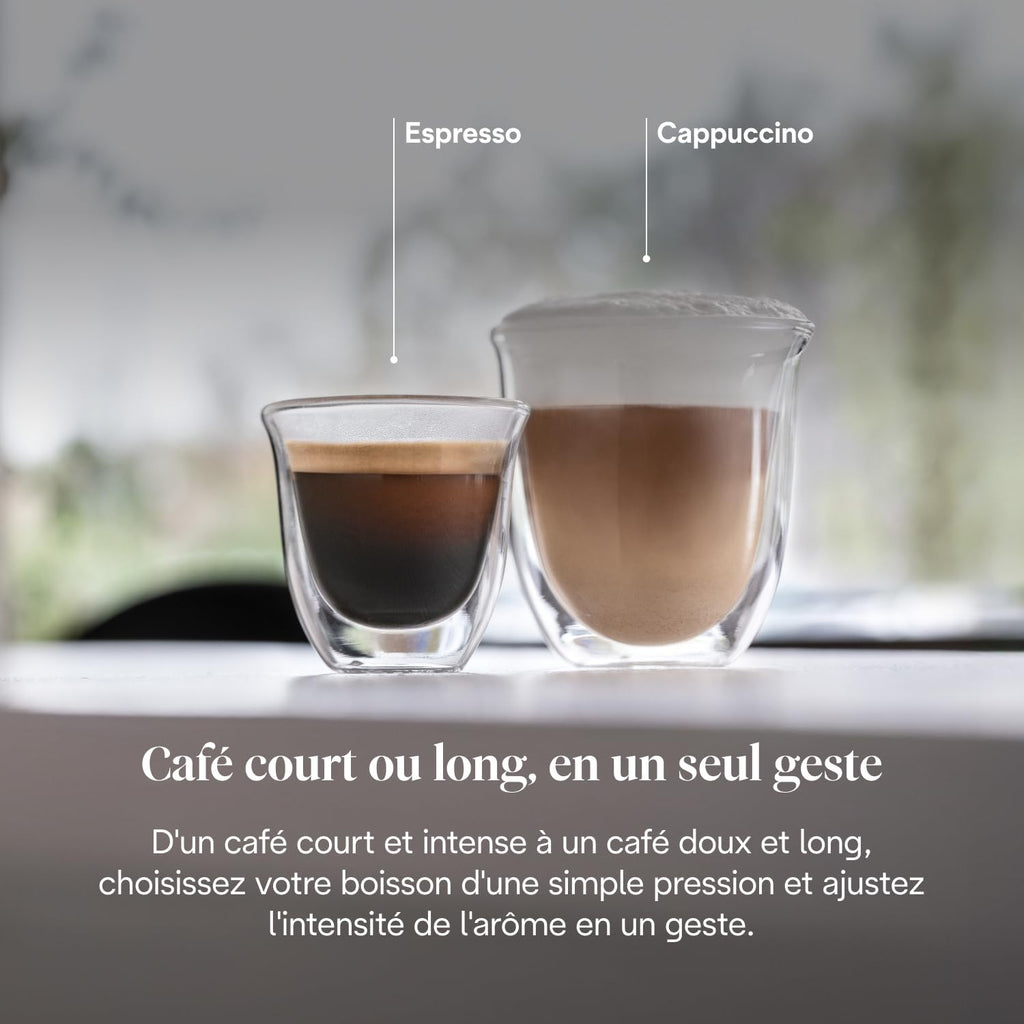 KaffiZone - Magnifica S - Perfetti automatische Kaffeemaschine mit manuellem Milchschäumer, Schwarz - KaffiZone