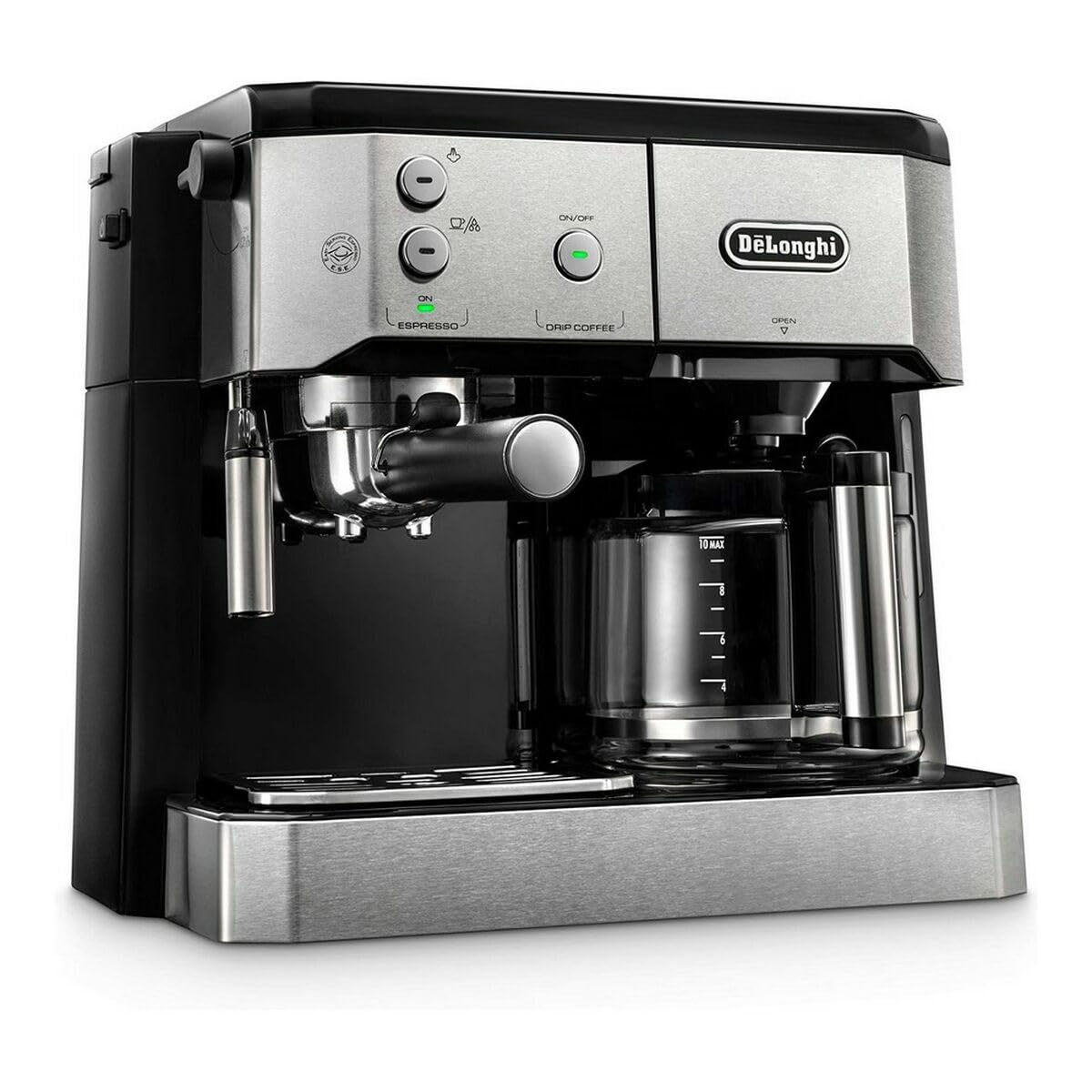 KaffiZone - 2-in-1 Kaffeemaschine, Schwarz, Metallig - KaffiZone