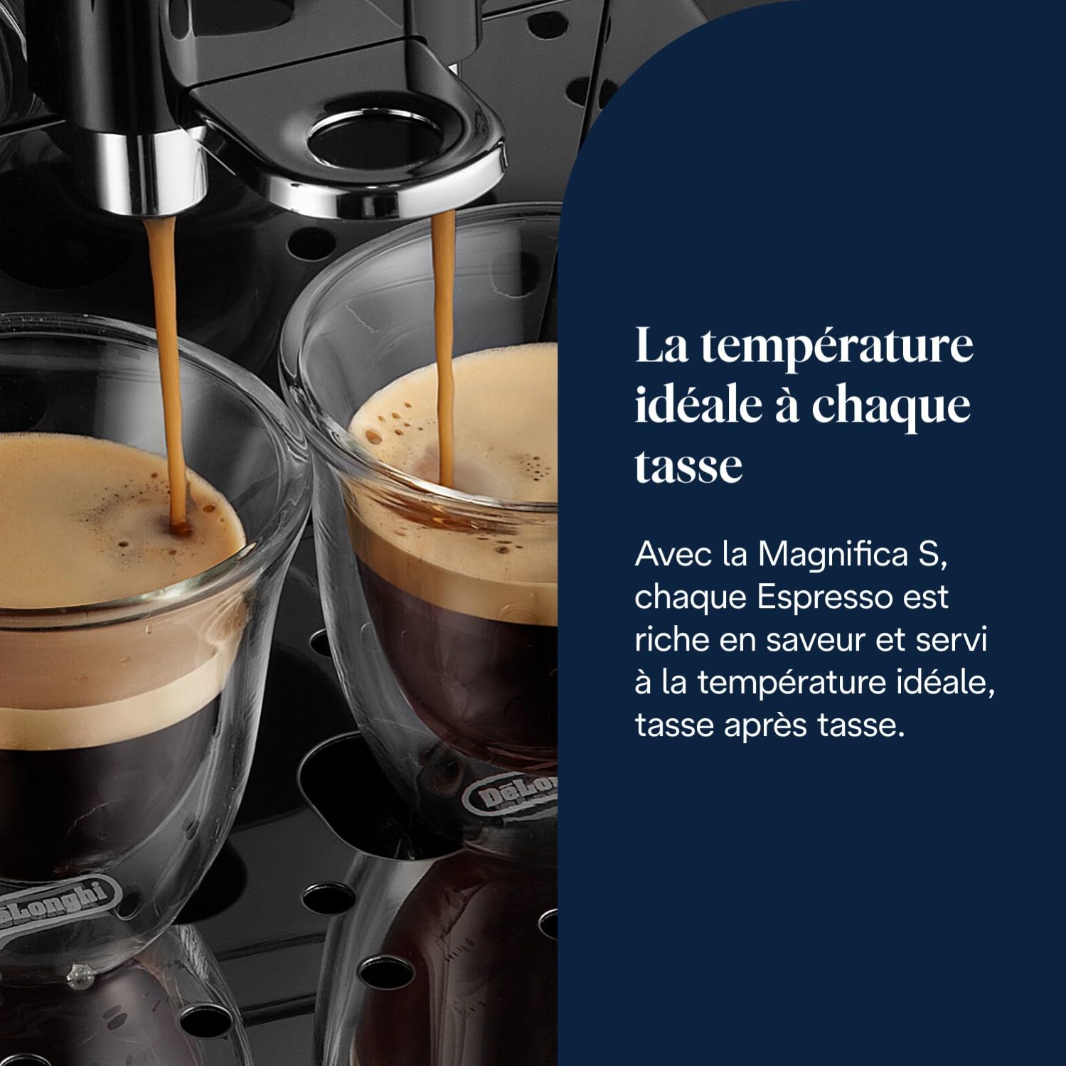 KaffiZone - Magnifica S - Perfetti automatische Kaffeemaschine mit manuellem Milchschäumer, Schwarz - KaffiZone