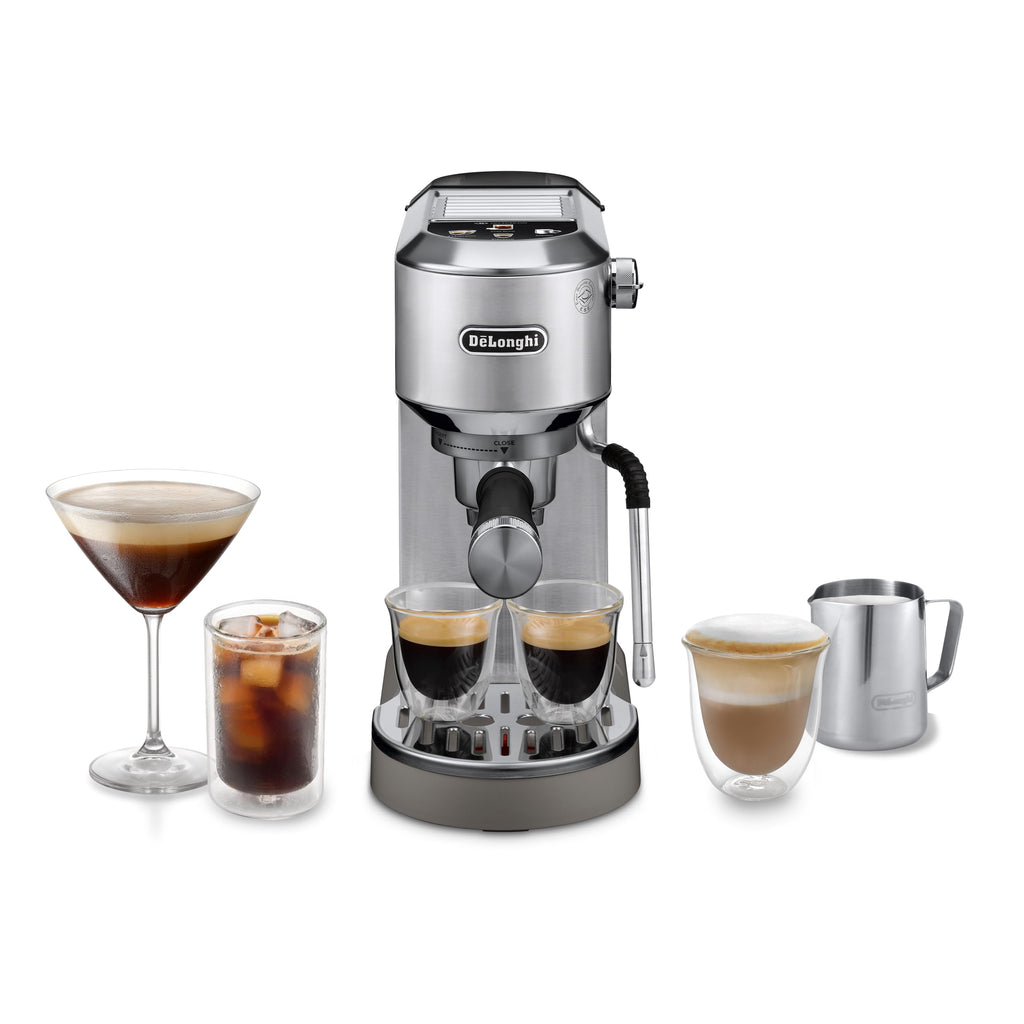 KaffiZone - Dedica Duo Barista Kaffeemaschine mit Pomp, Espresso und Cold Brew, Metall - KaffiZone