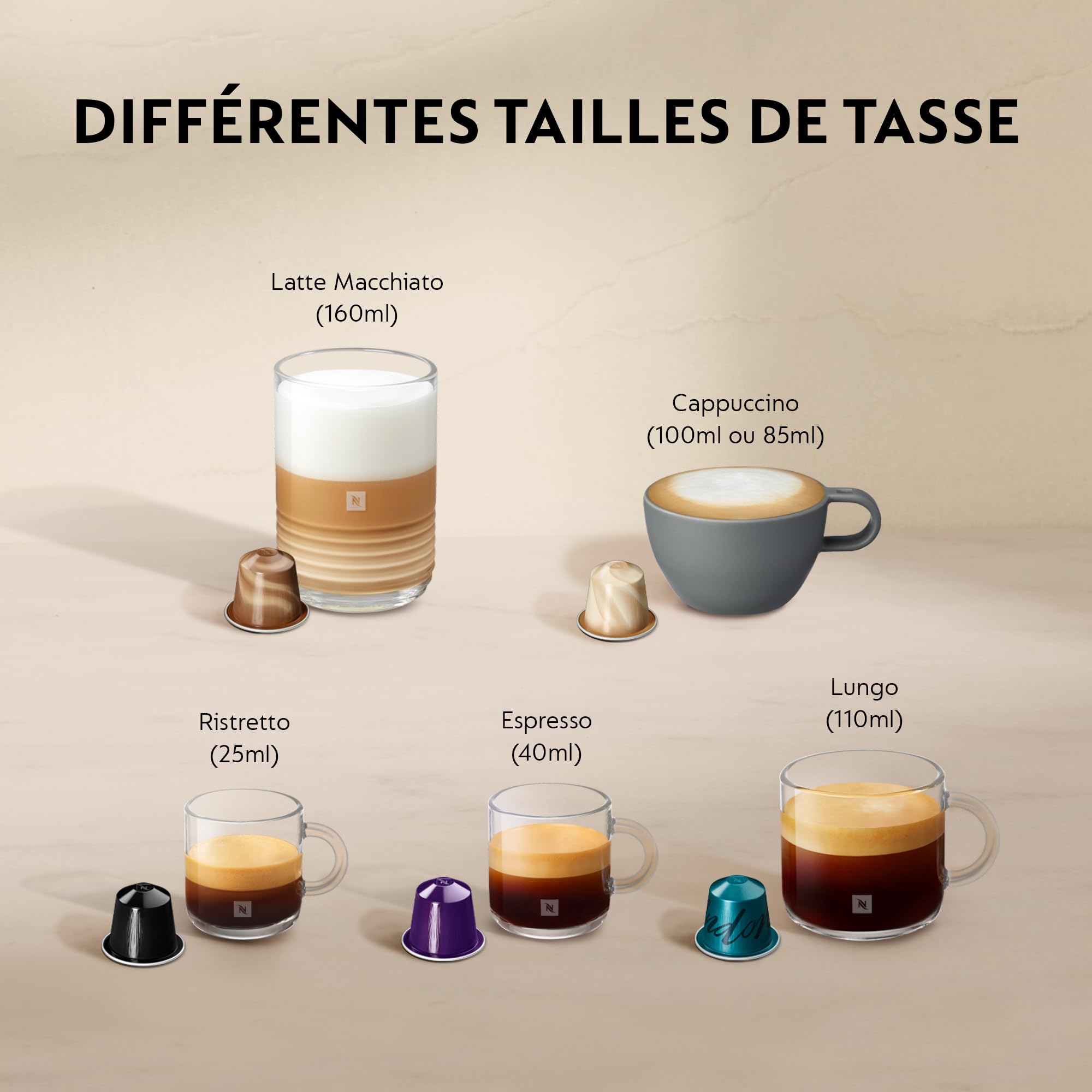 KaffiZone - Lattissima One Schwarzi Kaffeemaschine, 19 Bar + Willkommenskit, kompakts Design, Espresso, Lungo und Milchrezept, Automatischi Abschaltig, Schwarz - KaffiZone